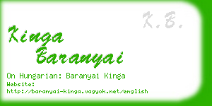 kinga baranyai business card